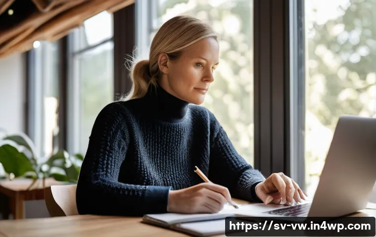 소비자 심리 분석을 통한 고객 가치 창출 - **Prompt**: "A thoughtful Swedish female entrepreneur, in her mid-30s, wearing a stylish yet modest ...